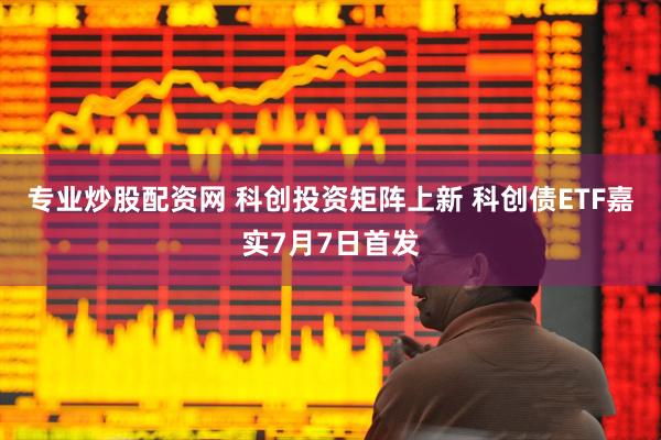 专业炒股配资网 科创投资矩阵上新 科创债ETF嘉实7月7日首发