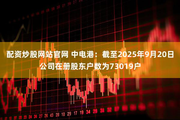 配资炒股网站官网 中电港：截至2025年9月20日公司在册股东户数为73019户